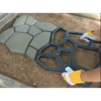 Pavement Mold DIY Plastic Path Maker Mold Garden Stone Road Concrete Mold Manually Paving Cement Brick Molds 50*50*4.4cm - Intl June 2018 - 2 Pavement Mold DIY Plastic Path Maker Mold Garden Stone Road Concrete Mold Manually Paving Cement Brick Molds 50*50*4.4cm - intl - 2