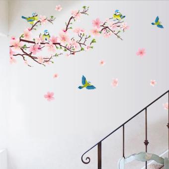Peaches Flowers Magpie Birds Petals Wall Decal Home Sticker PVCMurals Paper House Decoration Wallpaper Living Room Bedroom ArtPicture For Kids Teen Senior Adult Baby - Intl June 2018 - 4 Peaches Flowers Magpie Birds Petals Wall Decal Home Sticker PVCMurals Paper House Decoration Wallpaper Living Room Bedroom ArtPicture for Kids Teen Senior Adult Baby - intl - 4