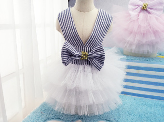 Pet Dogs Bubble Skirt With Bowknot Princess Dress Pink - Intl June 2018 - 4 Pet Dogs Bubble Skirt with Bowknot Princess Dress pink - intl - 4