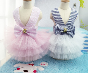 Pet Dogs Bubble Skirt With Bowknot Princess Dress Pink - Intl June 2018 - 3 Pet Dogs Bubble Skirt with Bowknot Princess Dress pink - intl - 3