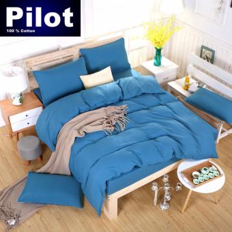Pilot PL001 Bedding New Arrival 4 In 1 Plain Color Skin-Friendly Soft And Comfortable Cotton Symphony Style Best Wedding Gift Bedding Suit (Plain Light Blue) June 2018 - 5 Pilot PL001 Bedding New Arrival 4 in 1 Plain Color Skin-Friendly Soft and Comfortable Cotton Symphony Style Best Wedding Gift Bedding Suit (Plain Light Blue) - 5
