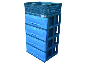 Power Box Chest Drawer D.288-4L(Blue) June 2018 - 4 Power Box Chest Drawer D.288-4L(Blue) - 4