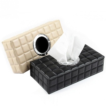 PU Leather Tissue Box Case Paper Holder Car Napkin Holder Beige -intl June 2018 - 4 PU Leather Tissue Box Case Paper Holder Car Napkin Holder Beige -intl - 4