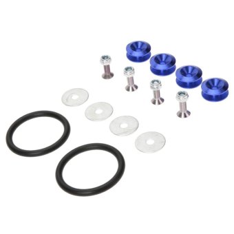 Release Fasteners For Front Bumpers Rear Bumpers Reinforcement Ring For JDM(Blue) - Intl June 2018 - 2 Release Fasteners For Front Bumpers Rear Bumpers Reinforcement Ring for JDM(Blue) - intl - 2