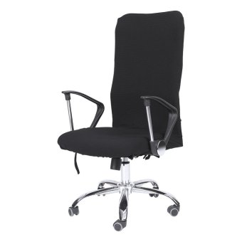 Removable Stretchy Swivel Chair Covers Office Armchair Soft Slipcovers (Black S) - Intl June 2018 - 2 Removable Stretchy Swivel Chair Covers Office Armchair Soft Slipcovers (Black S) - intl - 2
