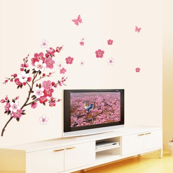 Room Peach Blossom Flower Butterfly Wall Stickers Vinyl Art DecalsDecor Mural - Intl June 2018 - 3 Room Peach Blossom Flower Butterfly Wall Stickers Vinyl Art DecalsDecor Mural - intl - 3