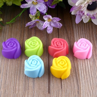 Rose Flower Silicone Cake Decorating Chocolate Mold Pan Muffin Cups Mould June 2018 - 4 Rose Flower Silicone Cake Decorating Chocolate Mold Pan Muffin Cups Mould - 4