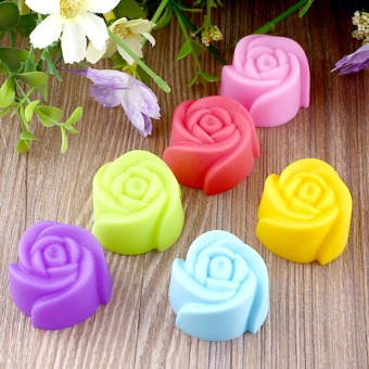 Rose Flower Silicone Cake Decorating Chocolate Mold Pan Muffin Cups Mould June 2018 - 5 Rose Flower Silicone Cake Decorating Chocolate Mold Pan Muffin Cups Mould - 5