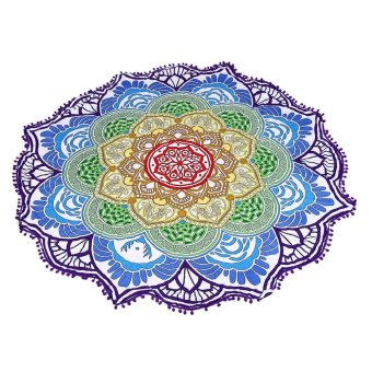 Round Beach Pool Home Shower Towel Blanket Table Cloth Yoga Mat - Intl June 2018 - 5 Round Beach Pool Home Shower Towel Blanket Table Cloth Yoga Mat - intl - 5
