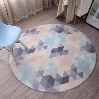 Round Kid Rugs Table Floor Mats Carpets Anti-slip Washable Carpetsfor Living Room Computer Chair Area Rugs Children Playmats Cushion100CM - intl ...
