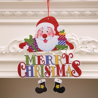 Santa Claus Snowman Tree Door Christmas Decoration HangingPendant(Red) - Intl June 2018 - 3 Santa Claus Snowman Tree Door Christmas Decoration HangingPendant(Red) - intl - 3