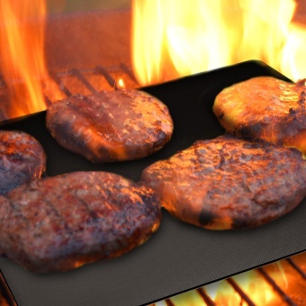 Set Of 1 Non-Stick BBQ Grill Mat Works On Gas,Charcoal,Electric Grills Heat Resistant Barbecue Sheets For Grilling Meat, Veggies, Seafood - Intl June 2018 - 2 Set of 1 Non-Stick BBQ Grill Mat Works on Gas,Charcoal,Electric Grills Heat Resistant Barbecue Sheets For Grilling Meat, Veggies, Seafood - intl - 2