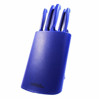 Slique 7pc Knife Set - Blue June 2018 - 2 Slique 7pc Knife Set - Blue - 2