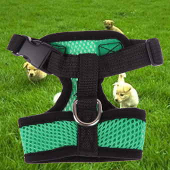 Soft Mesh Dog Harness Pet Puppy Cat Clothing Vest Green M June 2018 - 4 Soft Mesh Dog Harness Pet Puppy Cat Clothing Vest Green M - 4