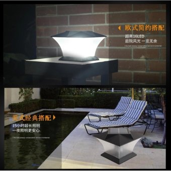 Solar Powered Pillar Head Outdoor Waterproof Pillar Wall LampEuropean Style Villa LED Wall Lamp - Intl June 2018 - 4 Solar powered pillar head outdoor waterproof pillar wall lampEuropean style villa LED wall lamp - intl - 4