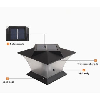 Solar Powered Pillar Head Outdoor Waterproof Pillar Wall LampEuropean Style Villa LED Wall Lamp - Intl June 2018 - 3 Solar powered pillar head outdoor waterproof pillar wall lampEuropean style villa LED wall lamp - intl - 3