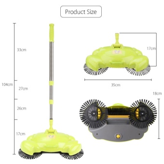 Spin Home Hand Push Broom Household Floor Dust Cleaning Cleaner Sweeper Mop Tool June 2018 - 2 Spin Home Hand Push Broom Household Floor Dust Cleaning Cleaner Sweeper Mop Tool - 2