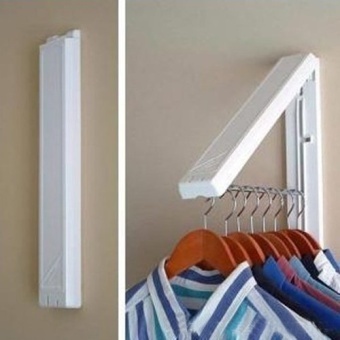 Stainless Folding Wall Hanger Mount Retractable Clothes Foldabel Hangers - Intl June 2018 - 2 Stainless Folding Wall Hanger Mount Retractable Clothes Foldabel Hangers - intl - 2