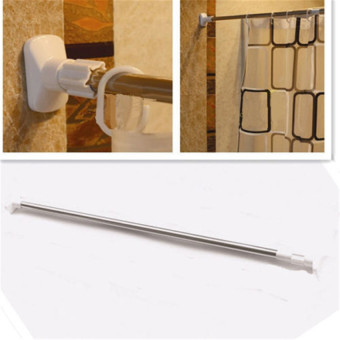 Stainless Steel Adjustable Tension Door Bathroom Shower CurtainPole Rod June 2018 - 4 Stainless Steel Adjustable Tension Door Bathroom Shower CurtainPole Rod - 4