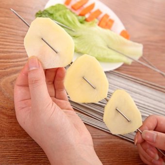 Stainless Steel Metal Shish Kebob Skewers Barbecue Skewers BBQ MeatFish Vegetable Sticks - Good Bargain To Make Delicious Kebob (Packof 50, Round & Linear, 30cm) - Intl July 2018 - 3 Stainless Steel Metal Shish kebob Skewers Barbecue Skewers BBQ MeatFish Vegetable Sticks - Good Bargain to Make Delicious Kebob (Packof 50, Round & Linear, 30cm) - intl - 3