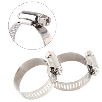 Stainless Steel Screw Band Clip Fuel Silicone Hose Tube Clamp (35mm-51mm) - Intl June 2018 - 3 Stainless Steel Screw Band Clip Fuel Silicone Hose Tube Clamp (35mm-51mm) - intl - 3