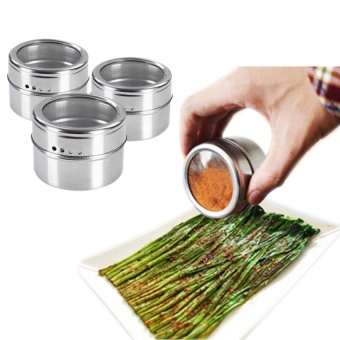 Philippines | Stainless Steel Seasoning Container Condiment Pot Salt SugarPepperStorage Organizer for Roasting/ Sauting/Baking/Grilling -Silver - intl eShop ...