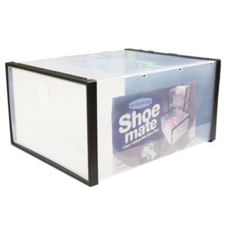 Sunnyware Shoe Mate Clear Collapsible Shoe Box - Medium Set Of 12 June 2018 - 2 Sunnyware Shoe Mate Clear Collapsible Shoe Box - Medium Set of 12 - 2