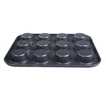 Sworld 12 Stainless Iron Nonstick Baking Pan Tray Tin Cup CakesPudding Muffin Bun (Black) (Intl) June 2018 - 5 Sworld 12 Stainless Iron Nonstick Baking Pan Tray Tin Cup CakesPudding Muffin Bun (Black) (Intl) - 5