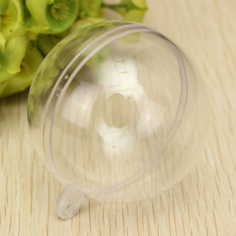 Teamwin Plastic Round Ball Christmas Clear Bauble Ornament Gift Present June 2018 - 2 Teamwin Plastic Round Ball Christmas Clear Bauble Ornament Gift Present - 2