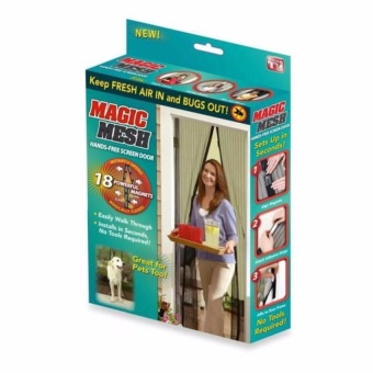Trendsetter Set Of 2-Screen Door Magic Mesh Instant Magnetic DoorCurtain Mosquito Net Removable June 2018 - 2 Trendsetter Set of 2-Screen Door Magic Mesh Instant Magnetic DoorCurtain Mosquito Net Removable - 2