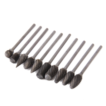 Tungsten Carbide Rotary Burr Drill Grinding Head 10-Piece Set June 2018 - 4 Tungsten Carbide Rotary Burr Drill Grinding Head 10-Piece Set - 4