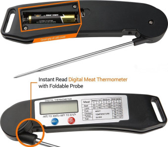 Ultra Fast Cooking Thermometer,Digital Instant Read Thermometerwith Long Probe,LCD Screen,Anti-Corrosion, Best For Food, Meat,Grill, BBQ, Milk, And Bath Water (Intl) - Intl June 2018 - 3 Ultra Fast Cooking Thermometer,Digital Instant Read Thermometerwith Long Probe,LCD Screen,Anti-Corrosion, Best for Food, Meat,Grill, BBQ, Milk, and Bath Water (Intl) - Intl - 3