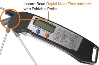 Ultra Fast Cooking Thermometer,Digital Instant Read Thermometerwith Long Probe,LCD Screen,Anti-Corrosion, Best For Food, Meat,Grill, BBQ, Milk, And Bath Water (Intl) - Intl June 2018 - 2 Ultra Fast Cooking Thermometer,Digital Instant Read Thermometerwith Long Probe,LCD Screen,Anti-Corrosion, Best for Food, Meat,Grill, BBQ, Milk, and Bath Water (Intl) - Intl - 2