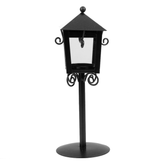 Vintage Street Lamp Design Candle Holder Tea Light Candlestick Stand - Black June 2018 - 2 Vintage Street Lamp Design Candle Holder Tea Light Candlestick Stand - Black - 2