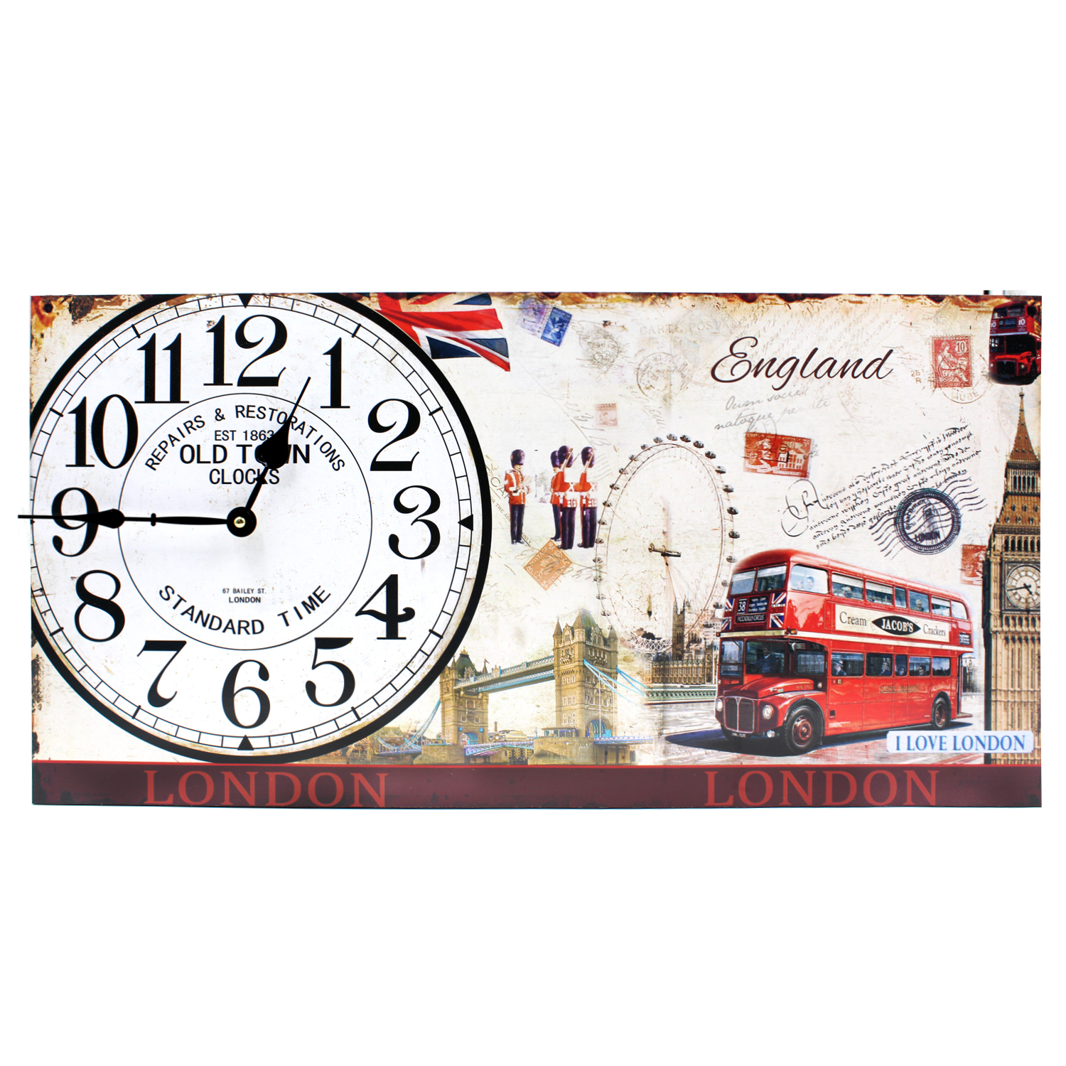 Wallmark England Symbols Rectangular Wall Clock Lazada Ph - wallmark england symbols rectangular wall clock lazada ph -
