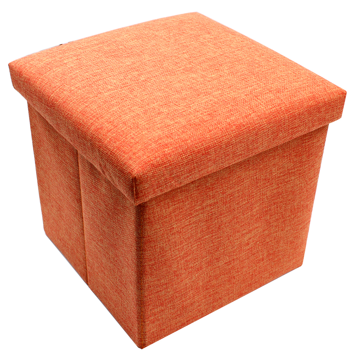 Wallmark Fabric Ottoman Storage Box Chairs (orange) Lazada Ph - wallmark fabric ottoman storage box chairs (orange) lazada ph -