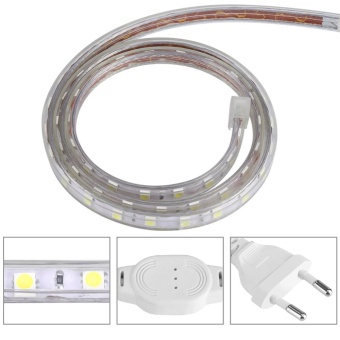 Waterproof SMD 5050 LED Strip 220V 60leds/m Flexible Tape Rope Light 5 Meters (Blue) - Intl April 2018 - 5 Waterproof SMD 5050 LED Strip 220V 60leds/m Flexible Tape Rope Light 5 Meters (Blue) - intl - 5