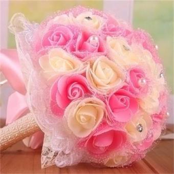 Wedding Bouquet Foam Roses Wedding Bouquet Bridal Bouquet LaceDecoration - Intl June 2018 - 2 Wedding Bouquet Foam Roses Wedding Bouquet Bridal Bouquet LaceDecoration - intl - 2