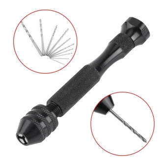 Wide Grasp Range Chuck Hand Twist Drill With 10 High Speed SteelDrill Bits Wood Drilling Tool - Intl June 2018 - 4 Wide Grasp Range Chuck Hand Twist Drill With 10 High Speed SteelDrill Bits Wood Drilling Tool - intl - 4