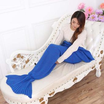 YingWei Mermaid Tail Blanket Crochet Mermaid Blanket For BabyInfant Kids Sofa Quilt Living Room Bedroom Camping Warm Soft AllSeasons Seatail Sleeping Bag Blanket Sleeping Throws 90 * 50cm(Dark Blue) - Intl June 2018 - 3 YingWei Mermaid Tail Blanket Crochet Mermaid Blanket for BabyInfant Kids Sofa Quilt Living Room Bedroom Camping Warm Soft AllSeasons Seatail Sleeping Bag Blanket Sleeping Throws 90 * 50cm(Dark Blue) - intl - 3