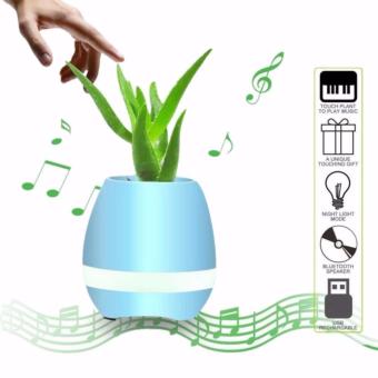 ZH-K3 Flowerpot Sensor Colorful LED Light Bluetooth Speaker (Blue) June 2018 - 2 ZH-K3 Flowerpot Sensor Colorful LED Light Bluetooth Speaker (Blue) - 2