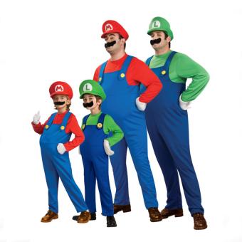 (1Set Adult Size L 175-185CM-Green)Funy Cosplay Party Dress Up Super Mario Adult Halloween Costumes For Men Women - Intl June 2018 - 2 (1Set Adult Size L 175-185CM-Green)Funy Cosplay Party Dress Up Super Mario Adult Halloween Costumes for Men Women - intl - 2