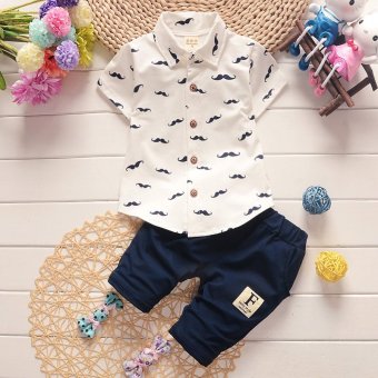 2017 New Arrival 2pcs/Set Polo Shirts Clothing Set For ChildrenKids Boys 80cm - Intl June 2018 - 3 2017 New Arrival 2pcs/Set Polo Shirts Clothing Set for ChildrenKids Boys 80cm - intl - 3