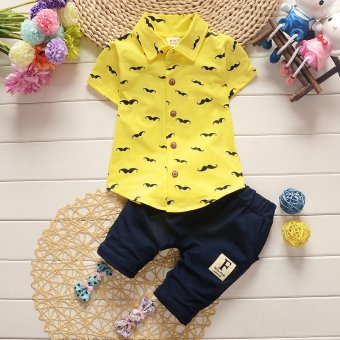 2017 New Arrival 2pcs/Set Polo Shirts Clothing Set For ChildrenKids Boys 80cm - Intl June 2018 - 2 2017 New Arrival 2pcs/Set Polo Shirts Clothing Set for ChildrenKids Boys 80cm - intl - 2