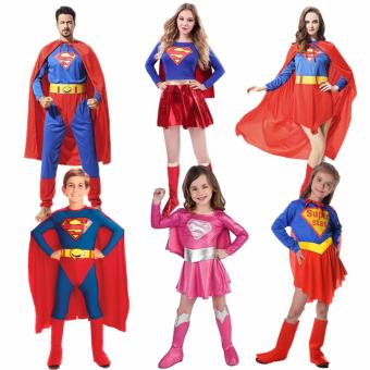 2PCS/Set Superman Costume Christmas Anime Cosplay For MenJumpsuits+Cape Size 165-185 CM - Intl June 2018 - 3 2PCS/Set Superman Costume Christmas Anime Cosplay for MenJumpsuits+Cape Size 165-185 CM - intl - 3