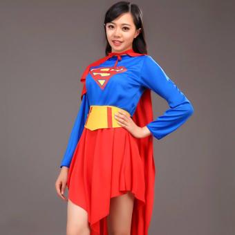 2PCS/Set Superman Costume Christmas Anime Cosplay For MenJumpsuits+Cape Size 165-185 CM - Intl June 2018 - 5 2PCS/Set Superman Costume Christmas Anime Cosplay for MenJumpsuits+Cape Size 165-185 CM - intl - 5