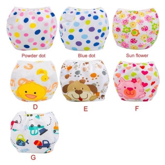 3Pcs Newborn Baby Nappy Adjustable Washable Diaper Cover Breathable Reusable Cloth Suit For 0-2 Years - Intl June 2018 - 5 3Pcs Newborn Baby Nappy Adjustable Washable Diaper Cover Breathable Reusable Cloth Suit For 0-2 Years - intl - 5