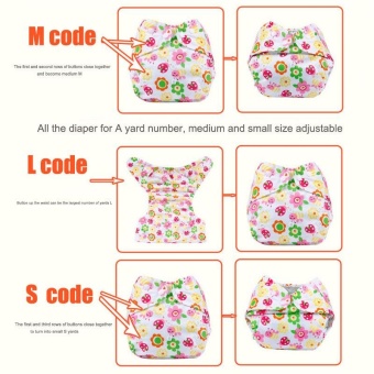3Pcs Newborn Baby Nappy Adjustable Washable Diaper Cover Breathable Reusable Cloth Suit For 0-2 Years - Intl June 2018 - 2 3Pcs Newborn Baby Nappy Adjustable Washable Diaper Cover Breathable Reusable Cloth Suit For 0-2 Years - intl - 2