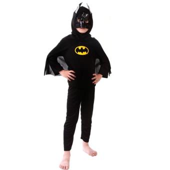 3PCS Top+Pants+Mask Cosplay Batman Halloween Costumes For Kids Boys(Size S Height 90-105CM) - Intl April 2018 - 3 3PCS Top+Pants+Mask Cosplay Batman Halloween Costumes for Kids Boys(Size S Height 90-105CM) - intl - 3