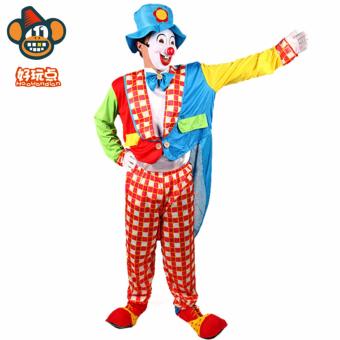 3PCS/Set Clown Cosplay Halloween Costumes For Adult MenJumpsuit+Cap+Bow Tie Size 170-180CM - Intl June 2018 - 5 3PCS/Set Clown Cosplay Halloween Costumes for Adult MenJumpsuit+Cap+Bow tie Size 170-180CM - intl - 5